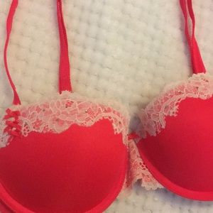 Victoria Secret Lace Rhinestone Push Up Bra